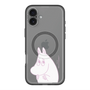 スリムプロテクションプレミアムケース with MagSafe［ MOOMIN - Fearful face ］