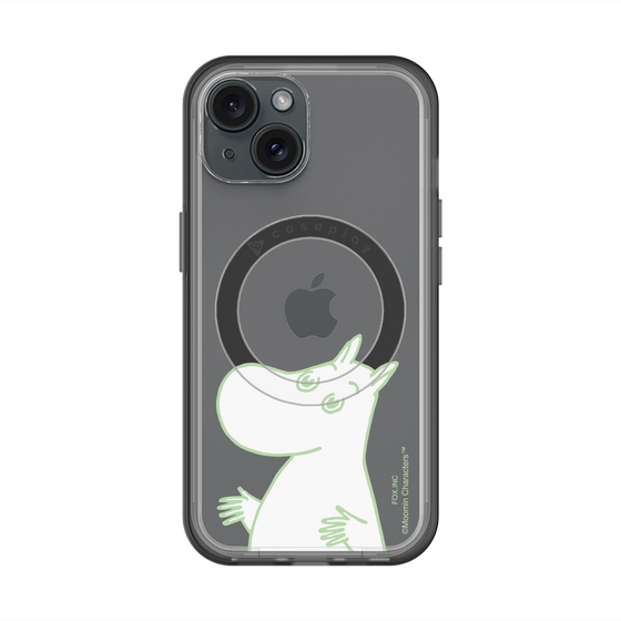 スリムプロテクションプレミアムケース with MagSafe［ MOOMIN - Sparkling face ］