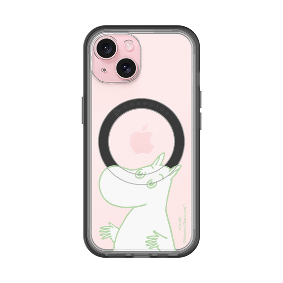 スリムプロテクションプレミアムケース with MagSafe［ MOOMIN - Sparkling face ］