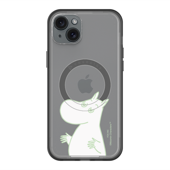 スリムプロテクションプレミアムケース with MagSafe［ MOOMIN - Sparkling face ］