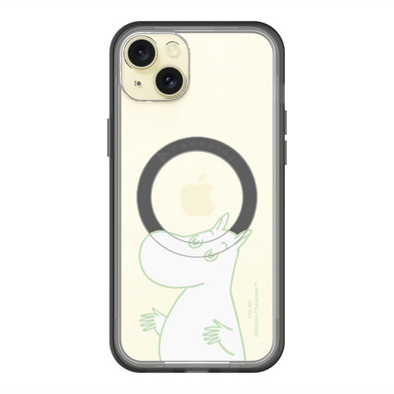 スリムプロテクションプレミアムケース with MagSafe［ MOOMIN - Sparkling face ］