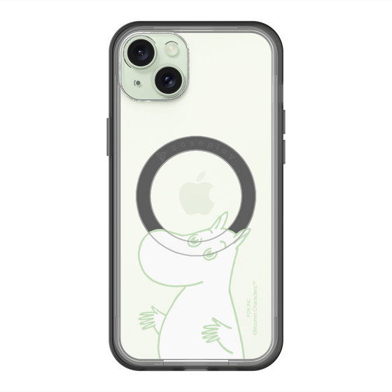 スリムプロテクションプレミアムケース with MagSafe［ MOOMIN - Sparkling face ］