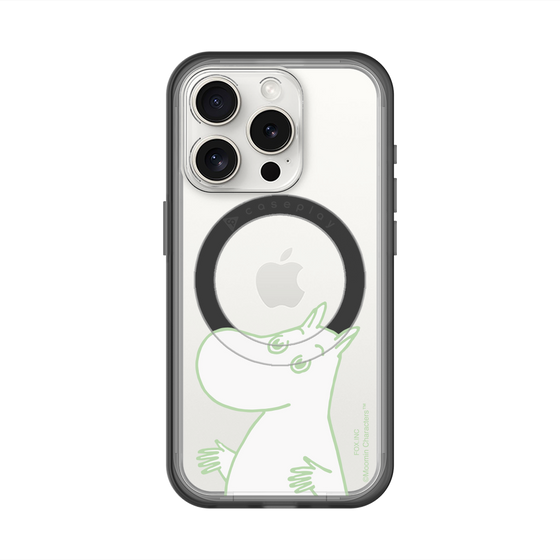 スリムプロテクションプレミアムケース with MagSafe［ MOOMIN - Sparkling face ］