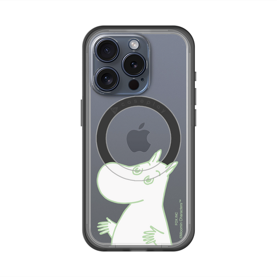 スリムプロテクションプレミアムケース with MagSafe［ MOOMIN - Sparkling face ］