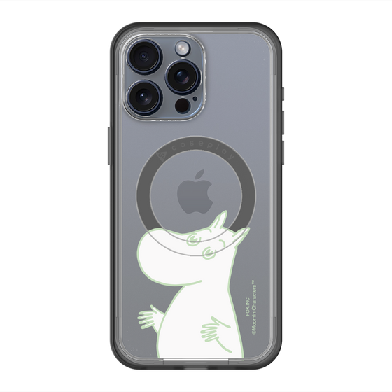 スリムプロテクションプレミアムケース with MagSafe［ MOOMIN - Sparkling face ］