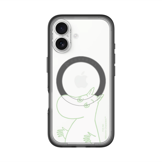 スリムプロテクションプレミアムケース with MagSafe［ MOOMIN - Sparkling face ］