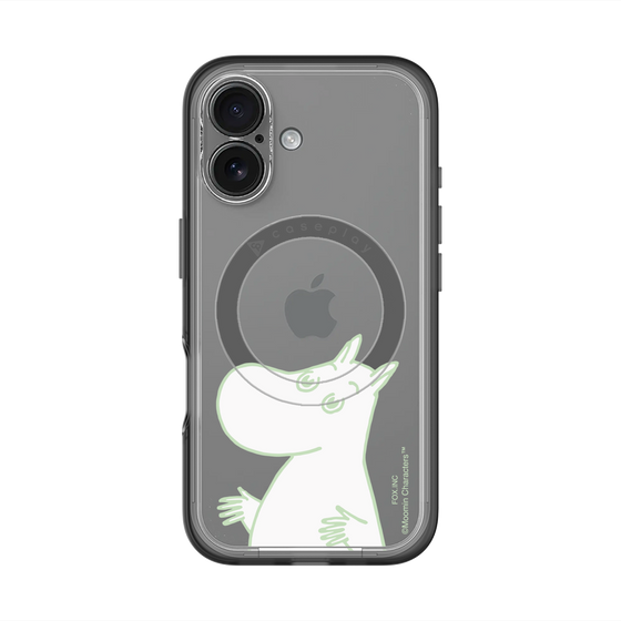 スリムプロテクションプレミアムケース with MagSafe［ MOOMIN - Sparkling face ］