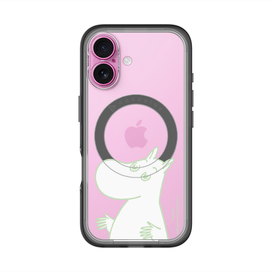 スリムプロテクションプレミアムケース with MagSafe［ MOOMIN - Sparkling face ］