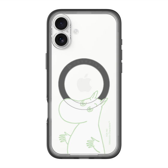 スリムプロテクションプレミアムケース with MagSafe［ MOOMIN - Sparkling face ］