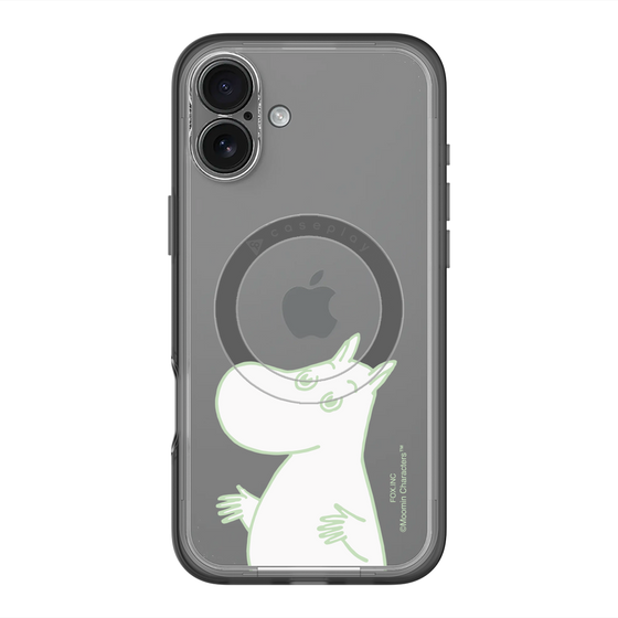 スリムプロテクションプレミアムケース with MagSafe［ MOOMIN - Sparkling face ］