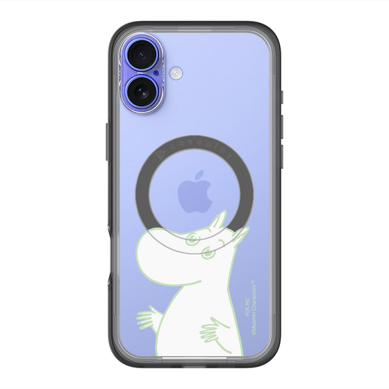 スリムプロテクションプレミアムケース with MagSafe［ MOOMIN - Sparkling face ］
