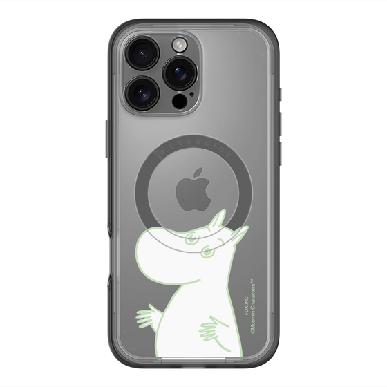 スリムプロテクションプレミアムケース with MagSafe［ MOOMIN - Sparkling face ］
