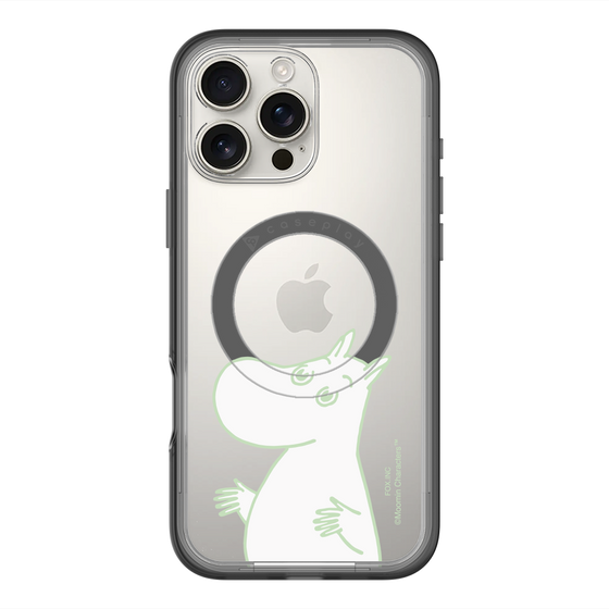 スリムプロテクションプレミアムケース with MagSafe［ MOOMIN - Sparkling face ］