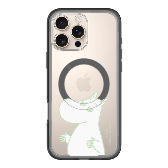 スリムプロテクションプレミアムケース with MagSafe［ MOOMIN - Sparkling face ］