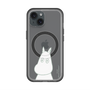 スリムプロテクションプレミアムケース with MagSafe［ MOOMIN - Troubled face ］