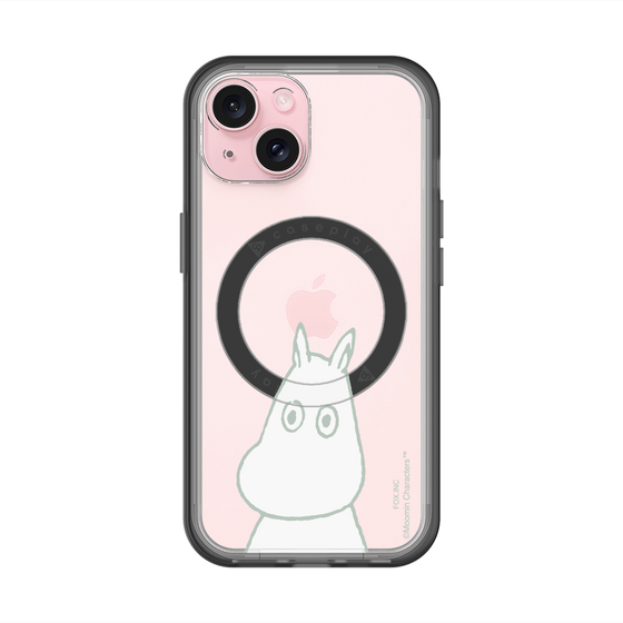 スリムプロテクションプレミアムケース with MagSafe［ MOOMIN - Troubled face ］