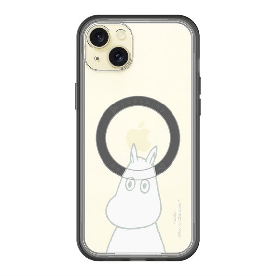 スリムプロテクションプレミアムケース with MagSafe［ MOOMIN - Troubled face ］