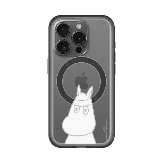 スリムプロテクションプレミアムケース with MagSafe［ MOOMIN - Troubled face ］