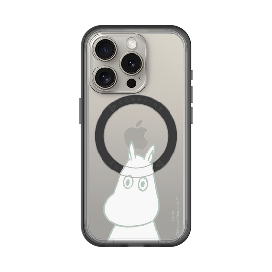 スリムプロテクションプレミアムケース with MagSafe［ MOOMIN - Troubled face ］