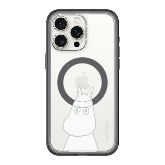 スリムプロテクションプレミアムケース with MagSafe［ MOOMIN - Troubled face ］