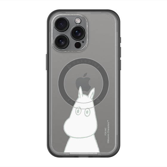 スリムプロテクションプレミアムケース with MagSafe［ MOOMIN - Troubled face ］