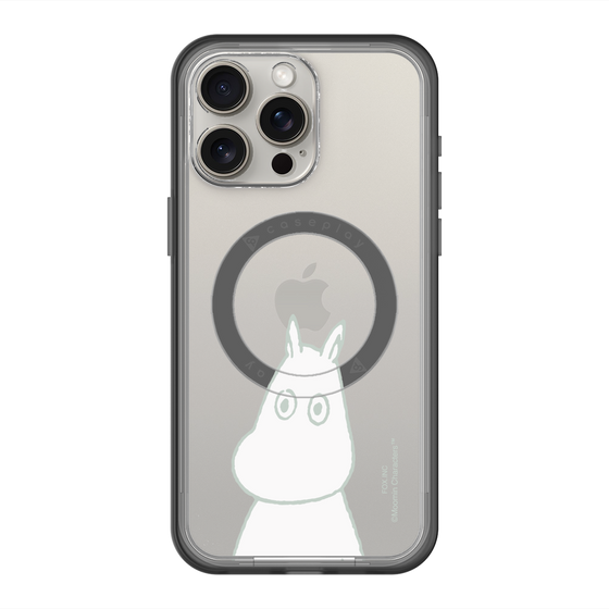 スリムプロテクションプレミアムケース with MagSafe［ MOOMIN - Troubled face ］