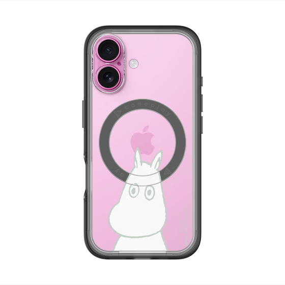 スリムプロテクションプレミアムケース with MagSafe［ MOOMIN - Troubled face ］