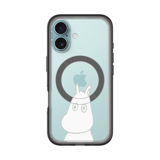 スリムプロテクションプレミアムケース with MagSafe［ MOOMIN - Troubled face ］