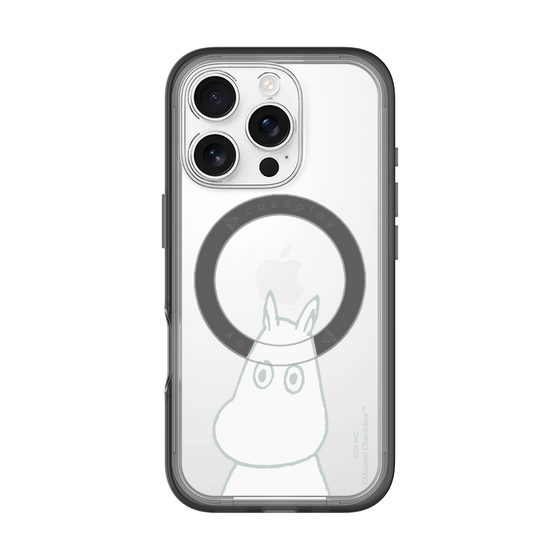 スリムプロテクションプレミアムケース with MagSafe［ MOOMIN - Troubled face ］
