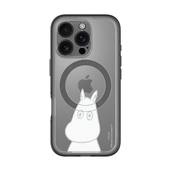 スリムプロテクションプレミアムケース with MagSafe［ MOOMIN - Troubled face ］