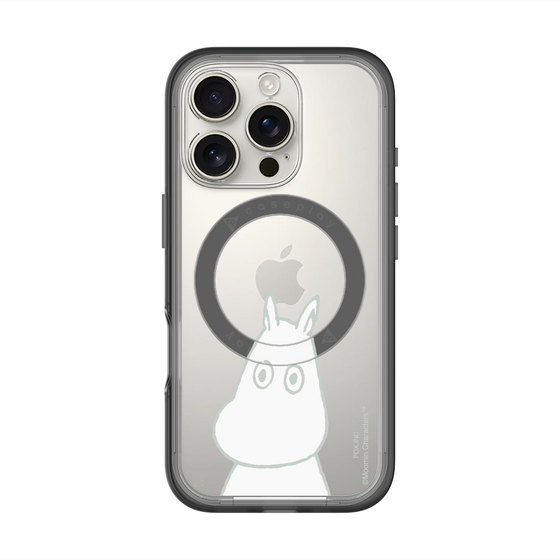 スリムプロテクションプレミアムケース with MagSafe［ MOOMIN - Troubled face ］