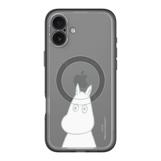 スリムプロテクションプレミアムケース with MagSafe［ MOOMIN - Troubled face ］