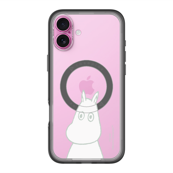 スリムプロテクションプレミアムケース with MagSafe［ MOOMIN - Troubled face ］