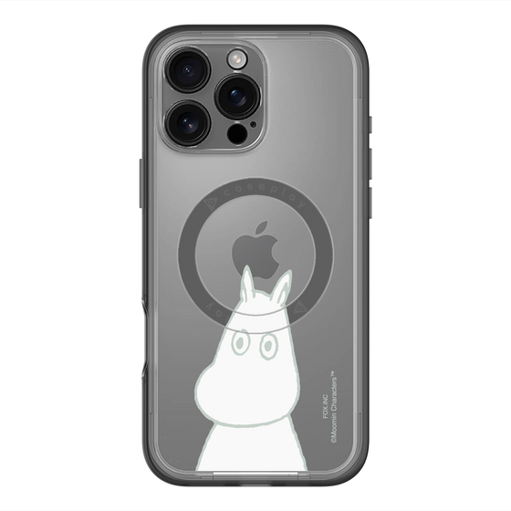 スリムプロテクションプレミアムケース with MagSafe［ MOOMIN - Troubled face ］