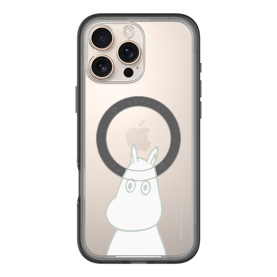 スリムプロテクションプレミアムケース with MagSafe［ MOOMIN - Troubled face ］