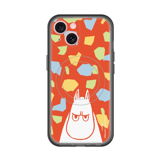 スリムプロテクションプレミアムケース with MagSafe［ MOOMIN - Angry face - color ］