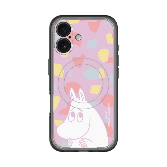 スリムプロテクションプレミアムケース with MagSafe［ MOOMIN - Fearful face - color ］