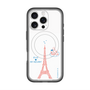 スリムプロテクションプレミアムケース with MagSafe［ ELLE×マイメロディ＆クロミ - ハートのタワー - ホワイト ］