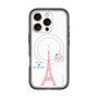 スリムプロテクションプレミアムケース with MagSafe［ ELLE×マイメロディ＆クロミ - ハートのタワー - ホワイト ］