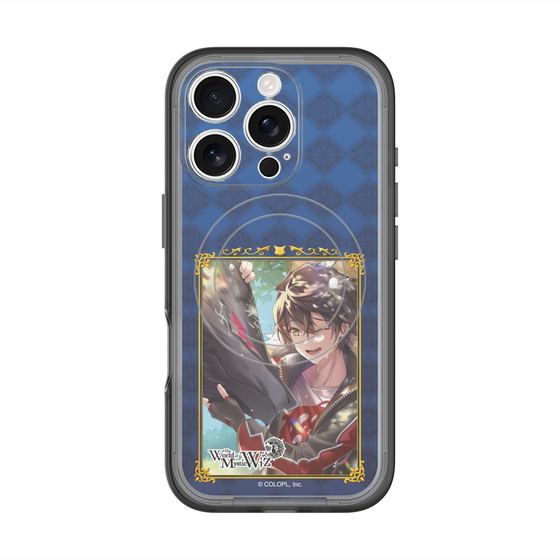 スリムプロテクションプレミアムケース with MagSafe［ クイズRPG 魔法使いと黒猫のウィズ - キワム＆アウデアムス ］