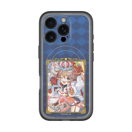 スリムプロテクションプレミアムケース with MagSafe［ クイズRPG 魔法使いと黒猫のウィズ - アレスちゃん ］