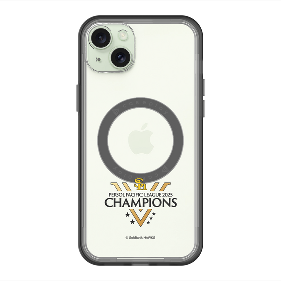 スリムプロテクションプレミアムケース with MagSafe［ 福岡ソフトバンクホークス - PERSOL PACIFIC LEAGUE 2025 CHAMOIONS ロゴ - クリア ］