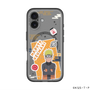 スリムプロテクションプレミアムケース with MagSafe［ NARUTO -ナルト- 疾風伝 - ステッカー - うずまきナルト ］