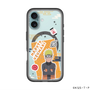 スリムプロテクションプレミアムケース with MagSafe［ NARUTO -ナルト- 疾風伝 - ステッカー - うずまきナルト ］