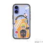スリムプロテクションプレミアムケース with MagSafe［ NARUTO -ナルト- 疾風伝 - ステッカー - うずまきナルト ］