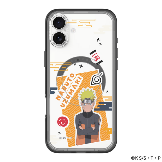 スリムプロテクションプレミアムケース with MagSafe［ NARUTO-ナルト- 疾風伝 - ステッカー - うずまきナルト ］