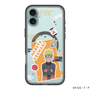 スリムプロテクションプレミアムケース with MagSafe［ NARUTO -ナルト- 疾風伝 - ステッカー - うずまきナルト ］