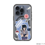 スリムプロテクションプレミアムケース with MagSafe［ NARUTO -ナルト- 疾風伝 - ステッカー - うちはサスケ ］