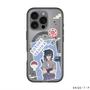 スリムプロテクションプレミアムケース with MagSafe［ NARUTO -ナルト- 疾風伝 - ステッカー - うちはサスケ ］