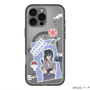 スリムプロテクションプレミアムケース with MagSafe［ NARUTO -ナルト- 疾風伝 - ステッカー - うちはサスケ ］